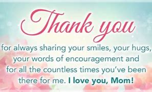 Image result for Thank You Card for Mother's Day