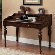 Image result for Small Writing Desk with Drawers and Cubbies