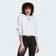 Image result for Adidas Cropped Drawstring Hoodie