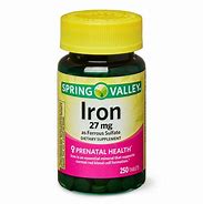 Image result for Iron Ferrous Sulfate, 65 Mg, 250 Coated Tablets, 2 Bottles