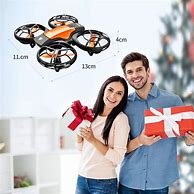 Image result for 4Drc V8c Drone With 720P HD Camera For Adults And Children FPV Real-Time Video, 2 Modular Batteries And Storage Bag, Orange