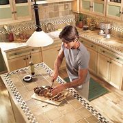 Image result for Kitchens with Ceramic Tile Countertops