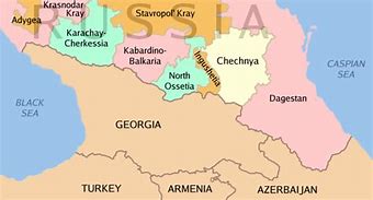 Image result for Chechnya On Russian Map