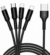 Image result for 8" Micro USB Charging Cables, Pack Of (5) - Braided Black Nylon