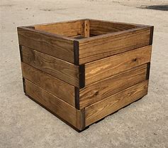 Image result for Wooden Patio Planters