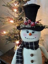Image result for Primitive Snowman Christmas Decorations