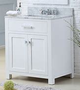 Image result for 30 White Bathroom Vanity with Top