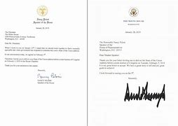 Image result for Trump's Letter to Nancy Pelosi