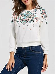 Image result for Sweatshirt with Floral Sleeves
