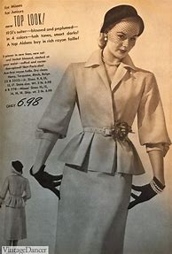Image result for 1950s Fashion Suits for Women