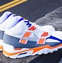 Image result for Orange and Blue Sneakers