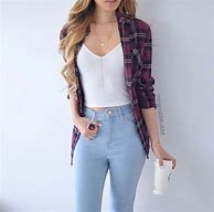 Image result for Cute Outfits with Light Blue Jeans