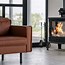Image result for Free Standing Gas Fireplace Harth