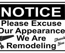 Image result for Signs during Renovation