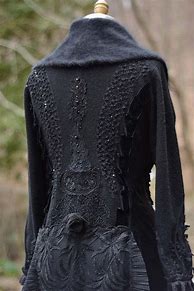 Image result for Long Black Sweater Coat