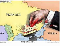 Image result for Cartoons of Russia Ukraine