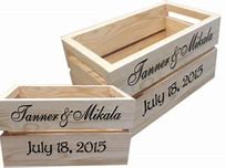 Image result for Personalized Wooden Carry Crates