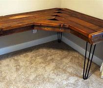 Image result for Dark Wood Corner Desk