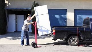 Image result for Transporting a Refrigerator On a Trailer