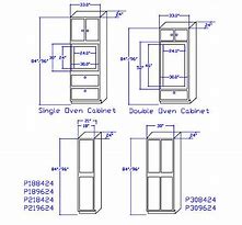 Image result for Oven Cabinet Dimensions