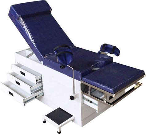 Adjustable Hospital Exam Table Patient Examination Medical Bed With Cabinet