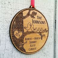 Image result for Christmas Ornament Personalized Family Names