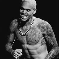 Image result for Chris Brown Black and White Picture Holding T-Shirt