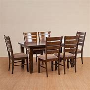Image result for 6 Chair Round Dining Table Set