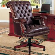 Image result for Leather and Chrome Executive Office Chair