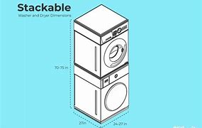 Image result for Stacked Washer Dryer Dimensions