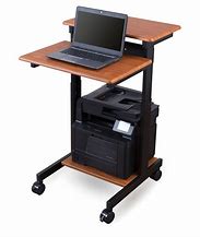 Image result for Computer Desks with Wheels for Small Spaces