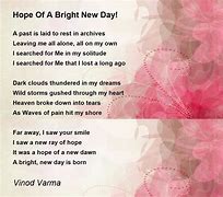Image result for Brighter Day Poem