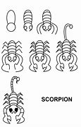 Image result for Simple Scorpion Drawing