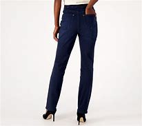 Image result for Belle By Kim Gravel Tripleluxe Denim Pull-Oncapri Jeans, Size Plus 30, Rinse Wash