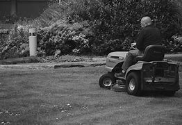 Image result for White Riding Lawn Mower