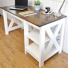Image result for Homemade Wooden Desk