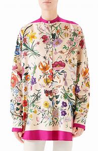 Image result for Gucci Floral Print Dress with GG Buckle