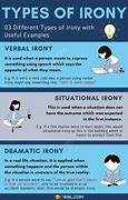 Image result for Types of Irony Examples