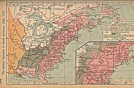Image result for Map of Colonies 1776