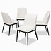 Image result for White Leather Dining Room Chairs