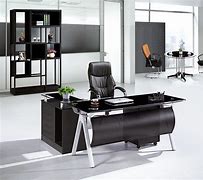 Image result for Contemporary Glass Office Desk