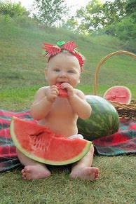 Image result for Watermelon Baby Photo Shoot