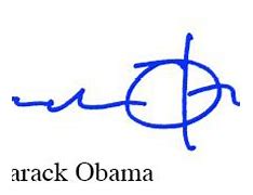 Image result for President Obama Signature