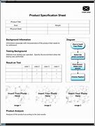 Image result for Product Specification Sheet