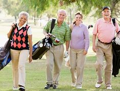 Image result for Senior Citizens Playing Golf