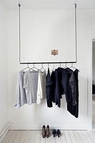 Image result for hang clothing racks diy