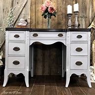 Image result for Gray Painted Desk