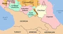Image result for Chechnya On Map of Europe