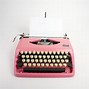 Image result for Vintage Pink Typewriter