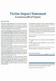 Image result for Victim Impact Statement Format
